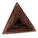 Triangular Pyramid Antique Copper Aluminium Cabinet Knob